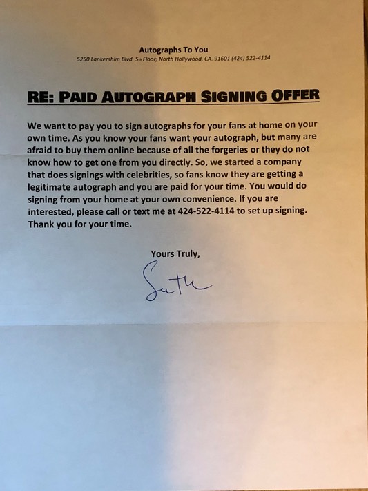 Autographs To You